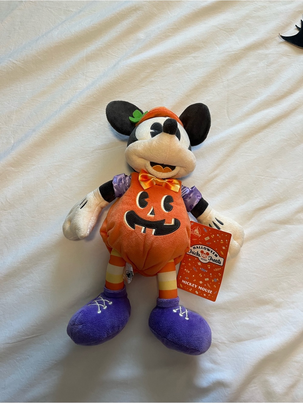 Disney Mickey Mouse Pumpkin Costume Plush - Orange, Purple, Black, White